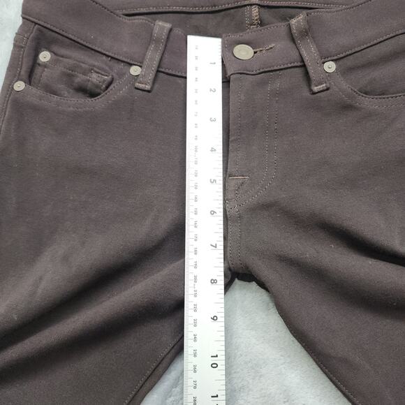 7 For All Mankind 7FAM Jeans Womens 26 Dark Brown Gwenevere Ankle Skinny Stretch - Picture 9 of 12